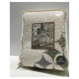 Embroidered quilt, JCPenney