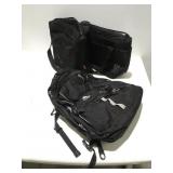 High Sierra backpack & 2 Coleman cooler bags
