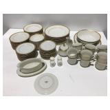 Mikasa ivory china colonial gold
