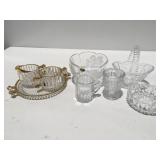 Clear glassware decor items