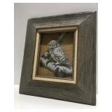3-D owl picture