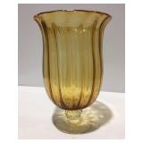 Amber colored large vase