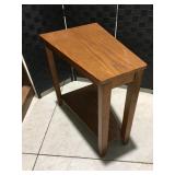 Wood side table