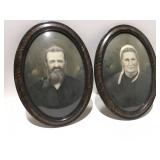 Two vintage pictures in vintage frames
