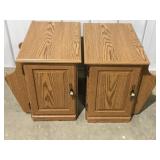 2 Sauder Side table with magazine rack