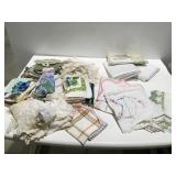 Doilies sheets, potholders, kitchen wash rags