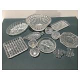 Cut glass serving items