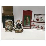 Christmas decor in boxes