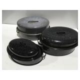 Enamel roaster pans