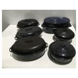Enamel roaster pans