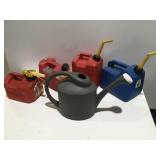 Gas cans, Parisene watering pitcher