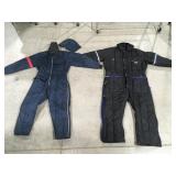2 vintage snowsuits, small and XX large