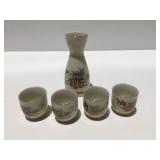 Vintage Japan made sake set