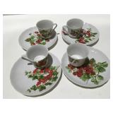 1975 Mann fruit pattern tea sets