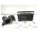 Blood pressure tester, GPX radio cassette, tap