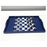 Lighthouses in sailboat checker set