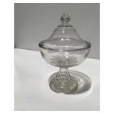Vintage clear glass candy dish/Compote