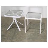 2 Outdoor small tables