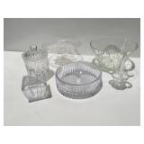 Clear cut glassware