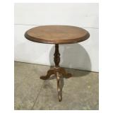 Small wood oval table