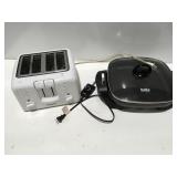 Electric skillet & toaster