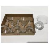 6 Glass stemware
