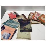 Vintage sheet music