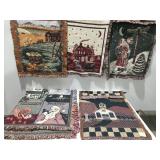 Tapestry hanging and blanket
