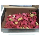 Halsam Vintage wooden bricks red and brown