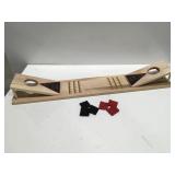 Pop wood corn hole game