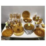 Vintage Tiara Indiana Amber glassware