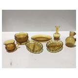 Amber colored glassware