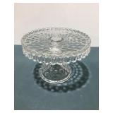 Vintage Fostoria clear glass, 9 1/2 inch cake