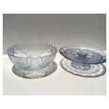 Cake plate, and bowl glass