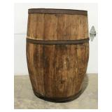 Wood barrel 30 1/2 inches tall