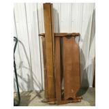 Full size wood, bedframe