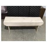 Wood painted bench, 47 1/2 inches