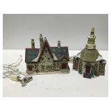Christmas decor lighted