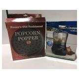 Mini chopper, old fashion popcorn popper