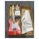 Jay Turser Pink kids guitar and amp