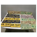 Vintage Ohio license plate pairs