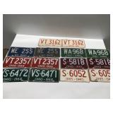 Vintage Ohio license plates matching sets