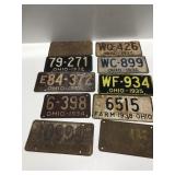 Vintage Ohio license plates