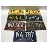 Vintage Ohio license plates