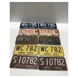 Vintage Ohio license plates Matching sets
