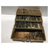 Tacklebox with lead wheel weights