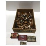Vintage stamp pads and stamps