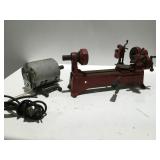 Miniature lathe and motor