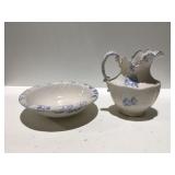 Ceramic bowl and pitcher
