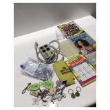Power strip, keychains, magazines, and more